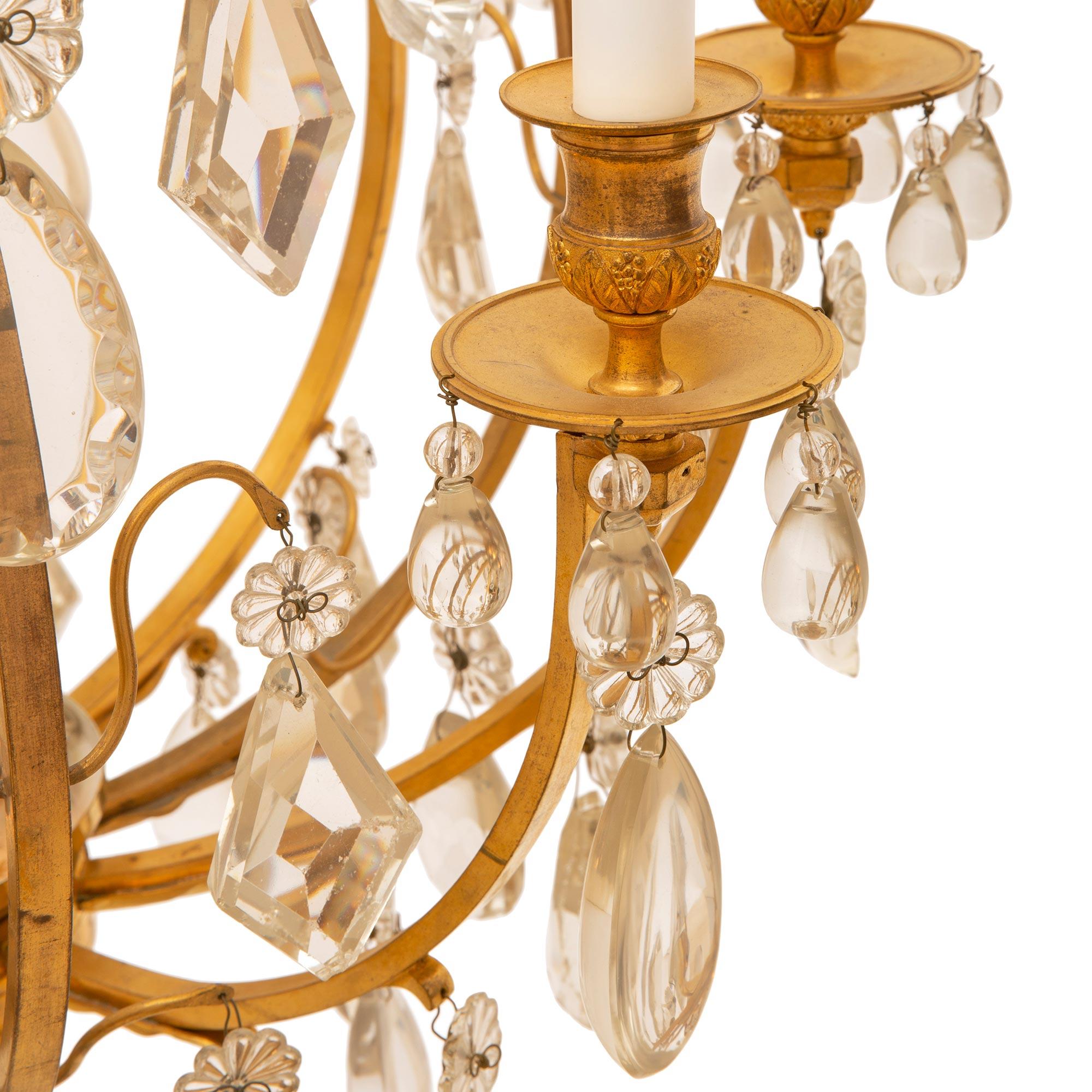French 19th Century Louis XV Style Eight-Light Chandelier For Sale 2
