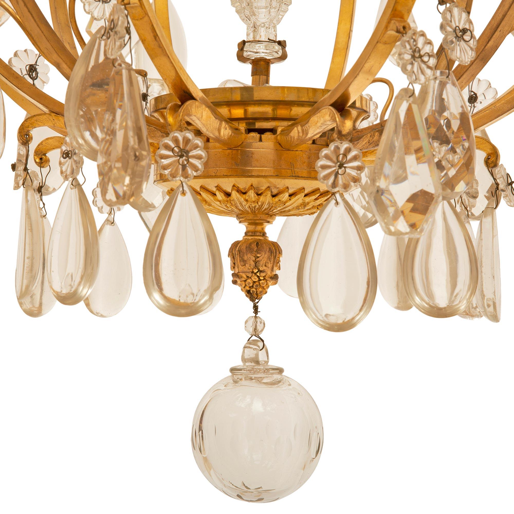 French 19th Century Louis XV Style Eight-Light Chandelier For Sale 3