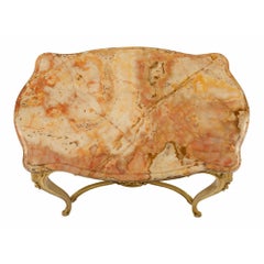 French 19th Century Louis XV Style Giltwood and Marble Side/Center Table