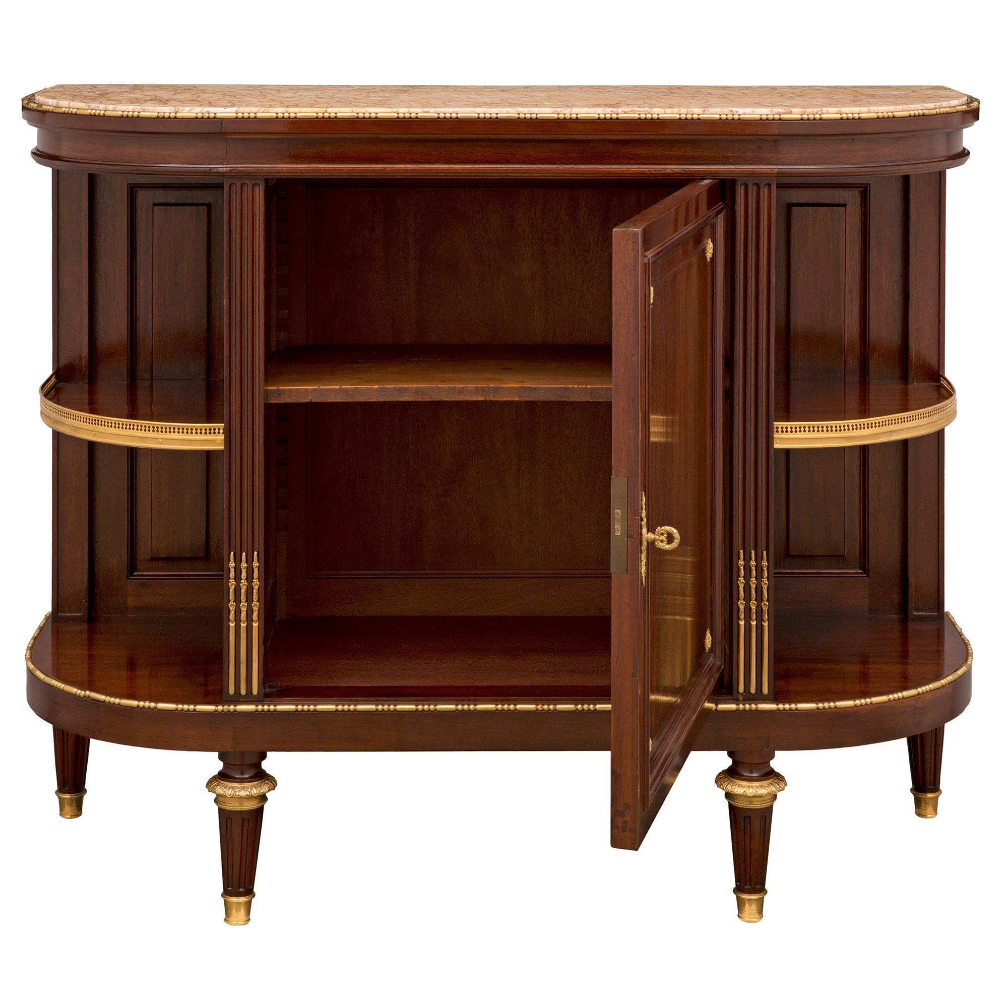 Louis XVI  French 19th Century Louis XV Style Mahogany Buffet For Sale
