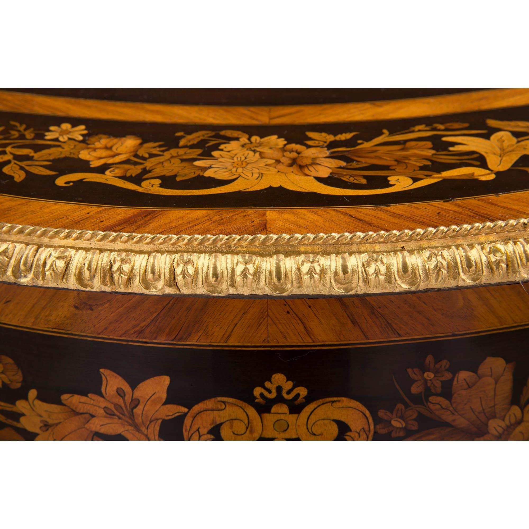 French 19th Century Louis XV Style Napoleon III Period Exotic Wood Center Table For Sale 4