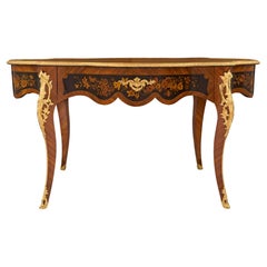 French 19th Century Louis XV Style Napoleon III Period Exotic Wood Center Table