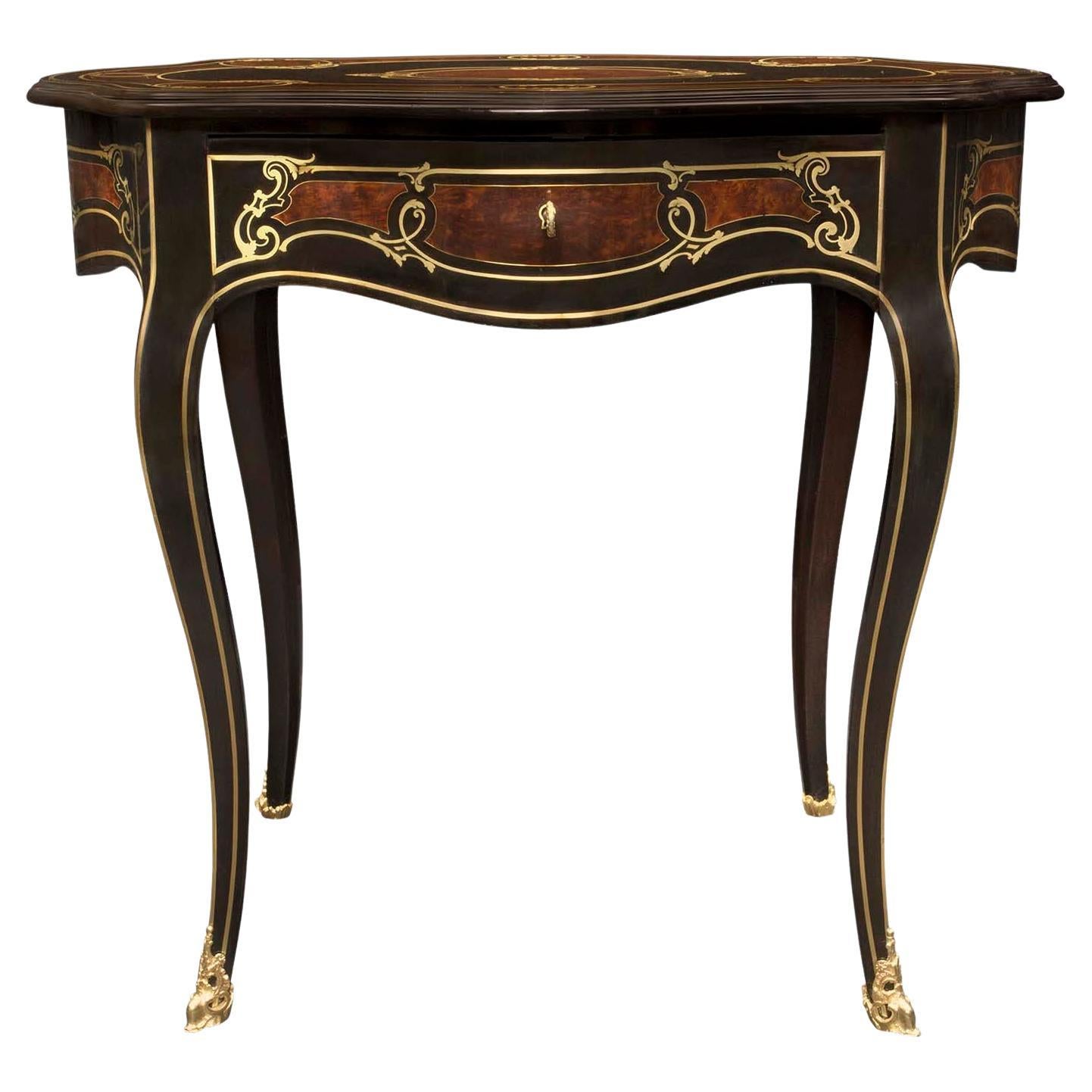 French 19th Century Louis XV Style Napoleon III Period Side Table For Sale
