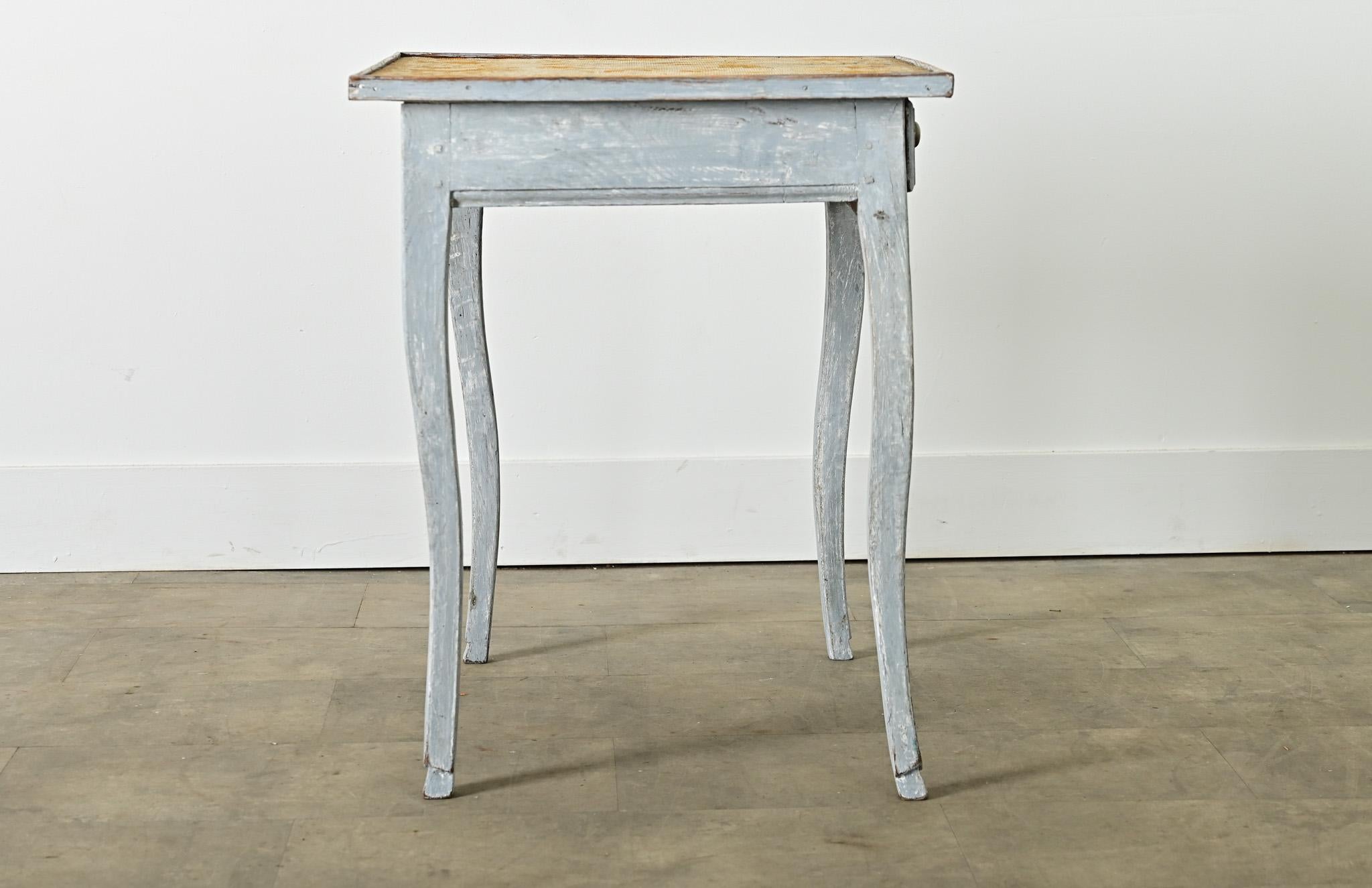 French 19th Century Louis XV Style Needlepoint Tea Table For Sale 7
