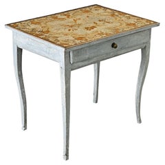 French 19th Century Louis XV Style Needlepoint Tea Table
