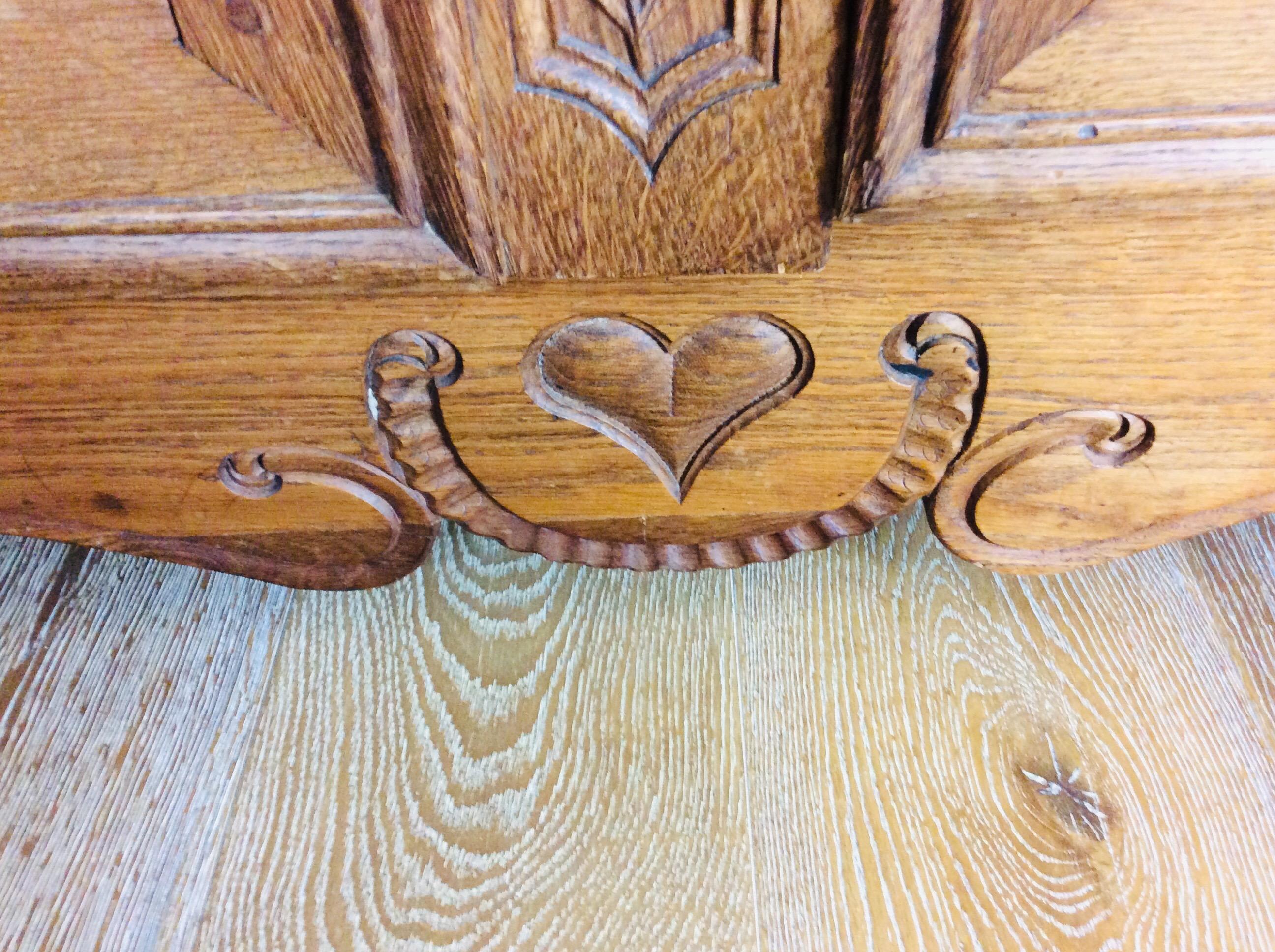 French 19th Century Louis XV Style Oak Armoire From Normandy, France 1