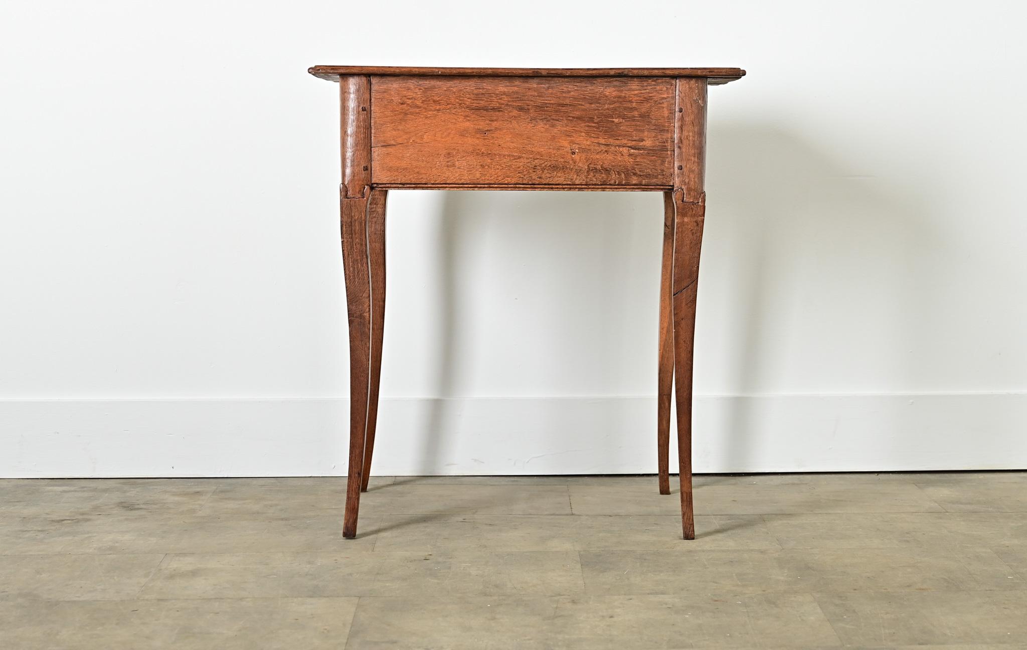 French 19th Century Louis XV Style Oak Side Table For Sale 6