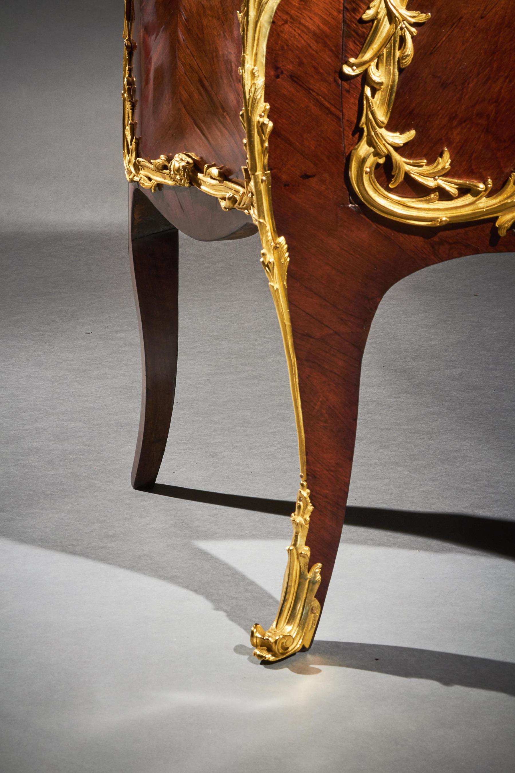 19th Century Louis XV Style Ormolu Mounted Commode by Hopillart & Leroy Paris 3