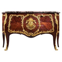 19th Century Louis XV Style Ormolu Mounted Commode by Hopillart & Leroy Paris