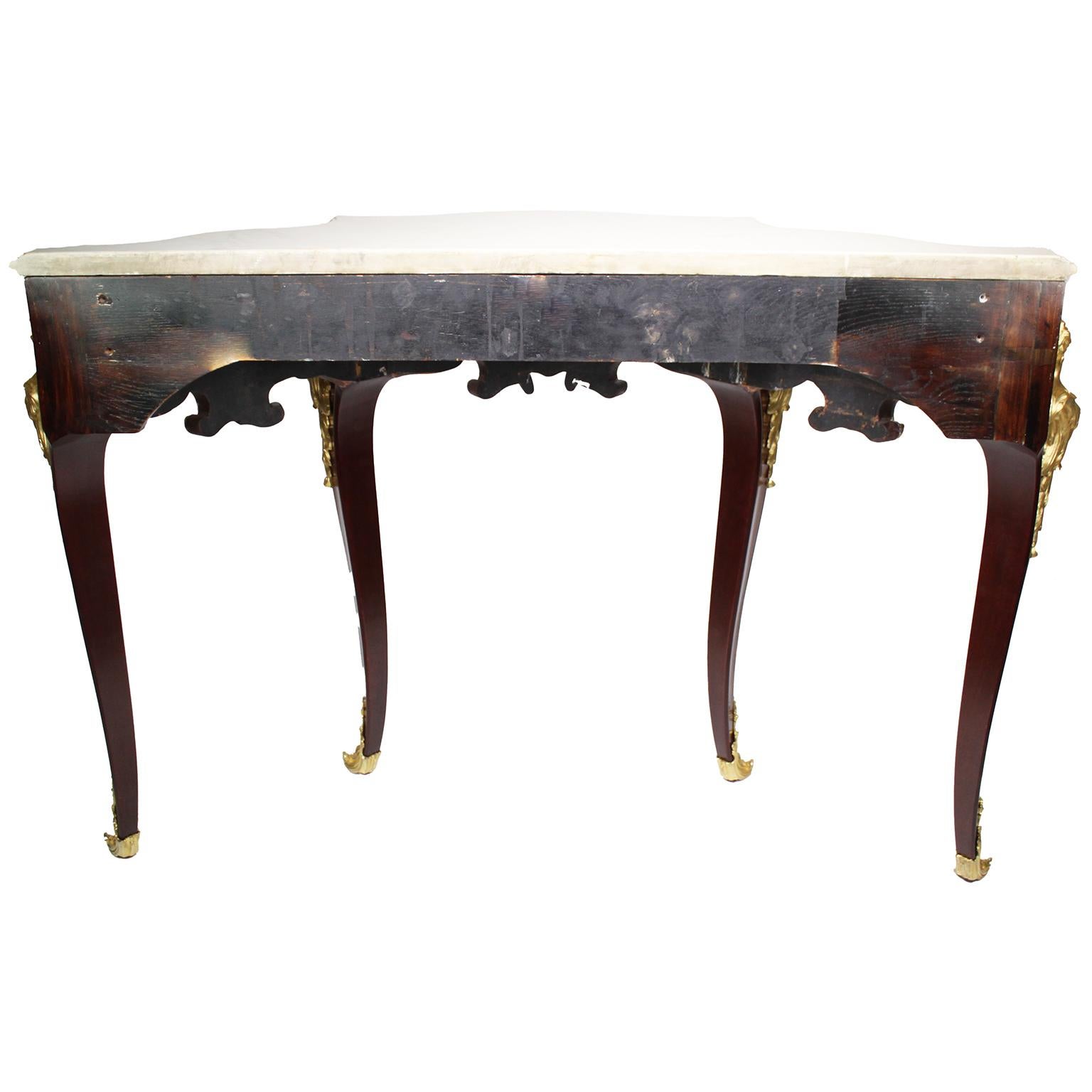 French 19th Century Louis XV Style Ormolu-Mounted Console After Charles Cressent For Sale 7