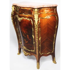 French 19th Century Louis XV Style Ormolu Mounted Kingwood Vernis-Martin Cabinet