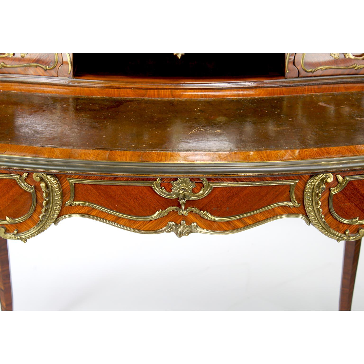 French 19th Century Louis XV Style Ormolu-Mounted Lady's Secretary Desk, Millet For Sale 6