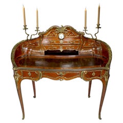 French 19th Century Louis XV Style Ormolu-Mounted Lady's Secretary Desk, Millet