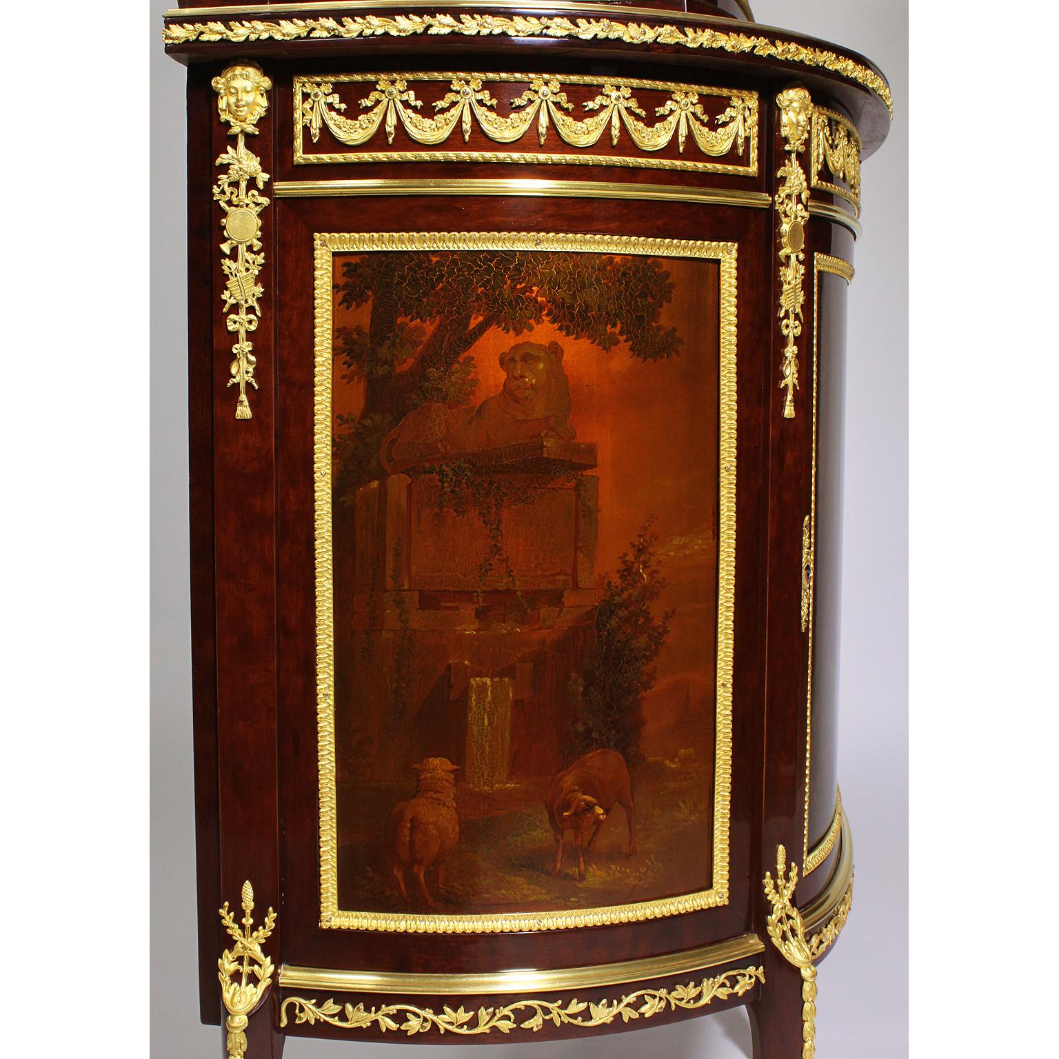 Vitrina francese in stile Louis XV in ormolu e Vernis Martin attribuita a F. Link in vendita 10
