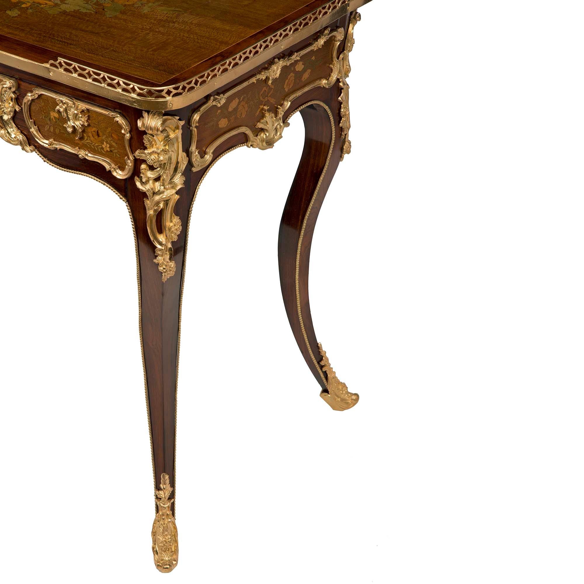French 19th Century Louis XV Style Side Table/Writing Desk For Sale 2