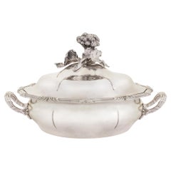 French 19th Century Louis XV Style Sterling Silver Tureen by Maison Odiot