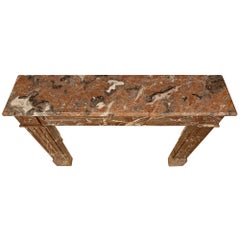 French 19th Century Louis XV Style Stone Mantel
