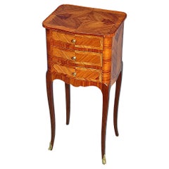 French 19th Century Louis XV Style Three-Drawer Side Table