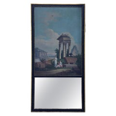 Specchio Trumeau francese del XIX secolo in stile Luigi XV