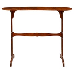 Used French 19th Century Louis XV Style Tulipwood Kidney Shape Table