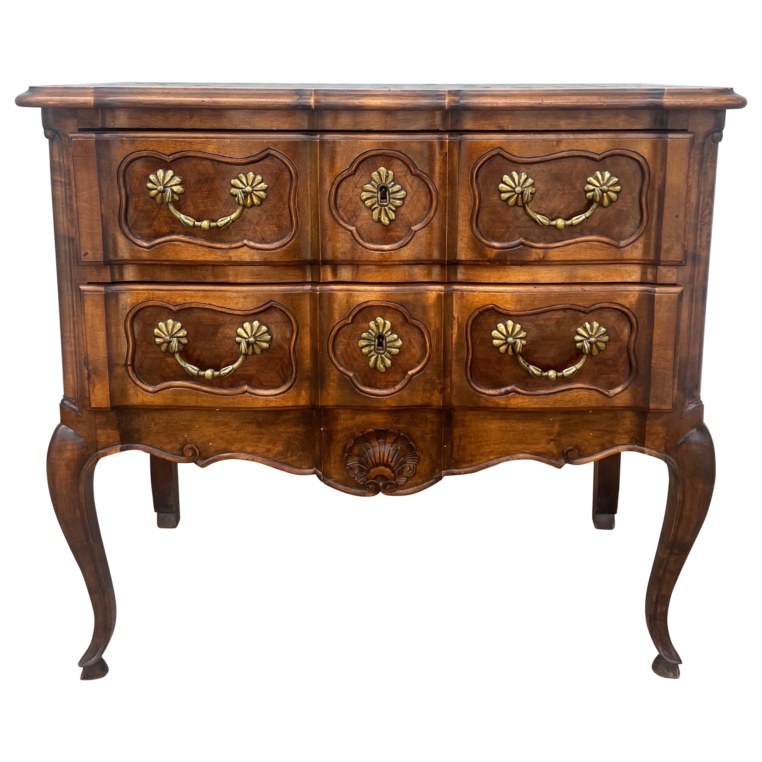 French 19th Century Louis XV Walnut Chest of Drawers