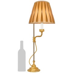 French 19th century Louis XV/XVI st. Ormolu lamp, signed Gagneau Paris