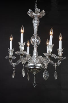 French 19th Century Louis XVI Baccarat Crystal Chandelier