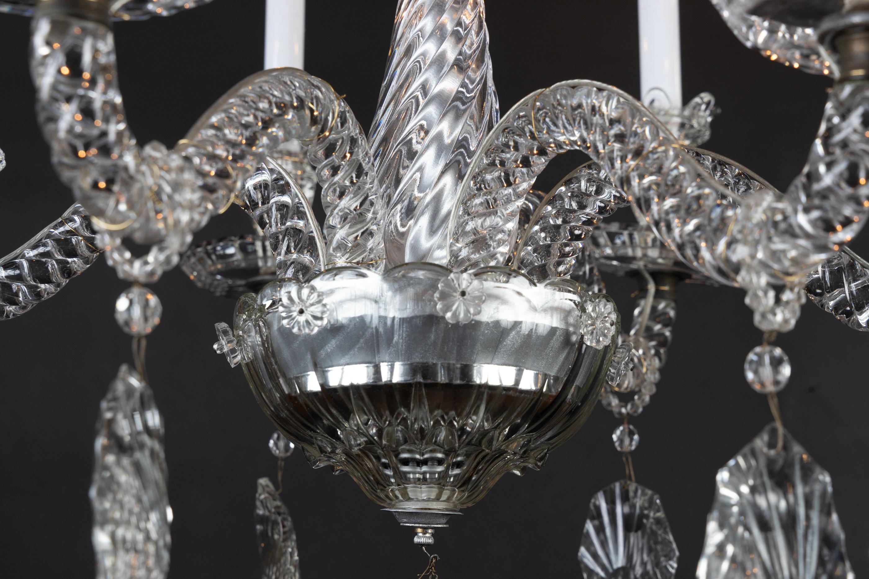 Französisch 19. Jahrhundert Louis XVI Baccarat Kristall-Kronleuchter im Angebot 5