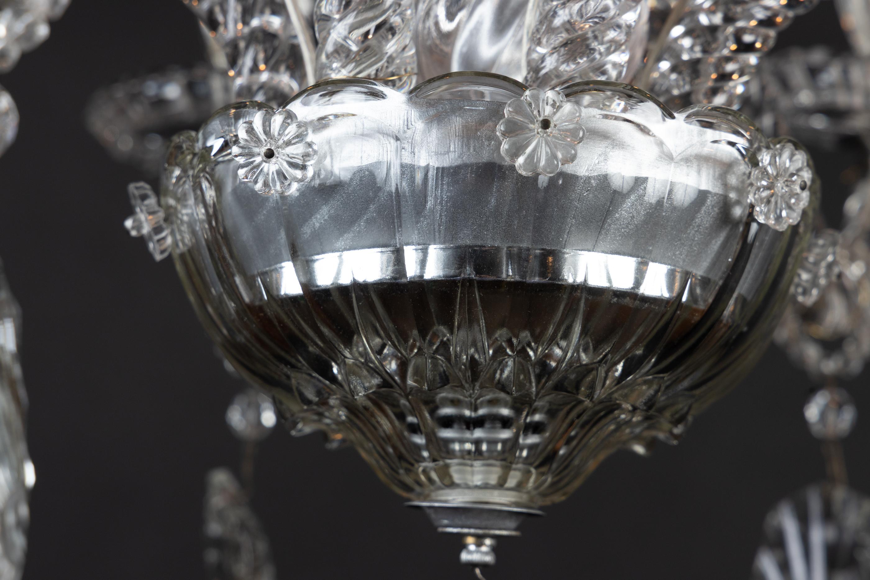Französisch 19. Jahrhundert Louis XVI Baccarat Kristall-Kronleuchter im Angebot 6