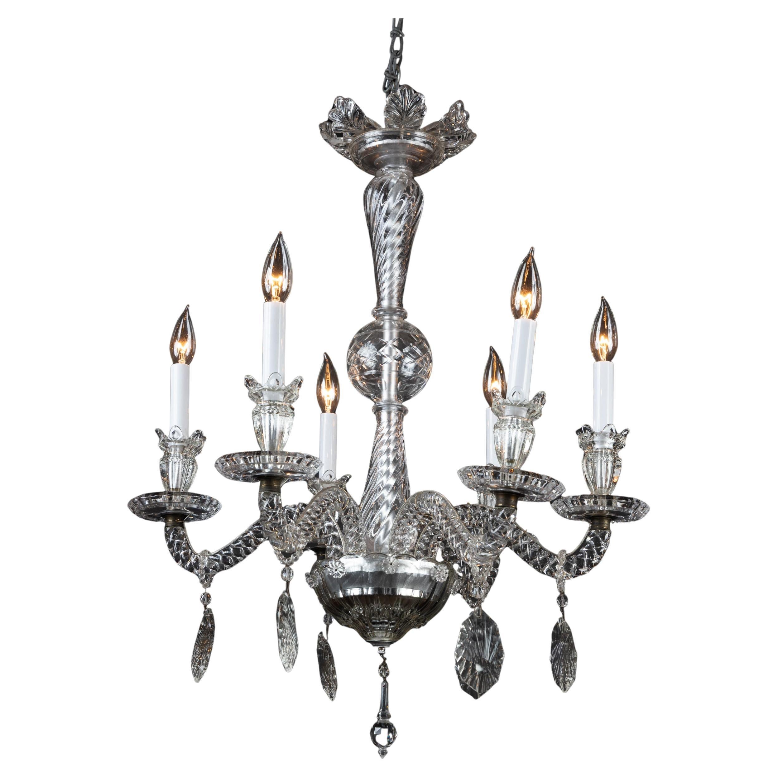 Französisch 19. Jahrhundert Louis XVI Baccarat Kristall-Kronleuchter im Angebot