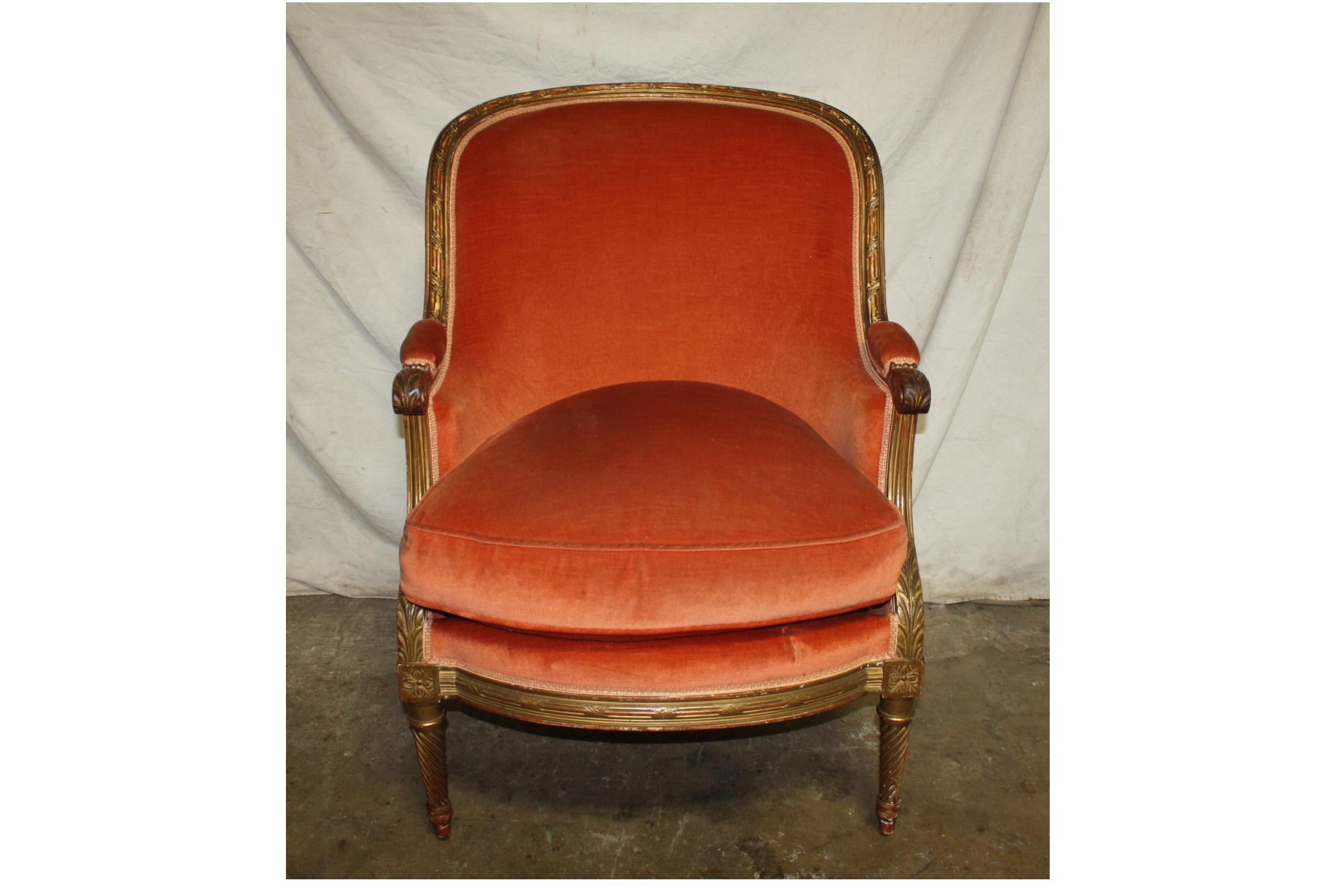 French 19th Century Louis XVI Bergere Chair 7