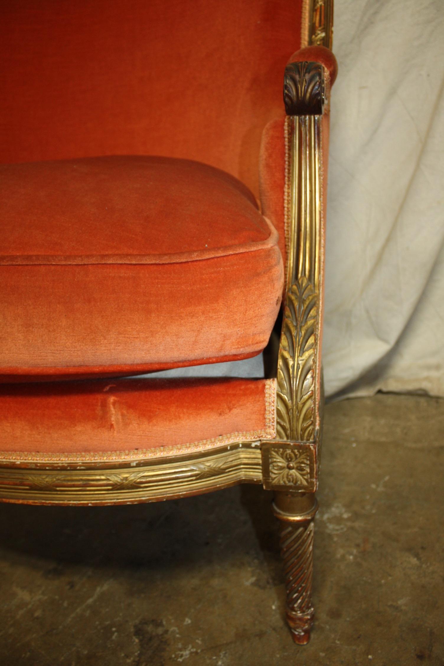 French 19th Century Louis XVI Bergere Chair 4