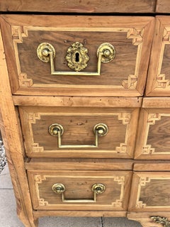 French 19th Century Louis XVI Bleached Walnut Marble Top Commode