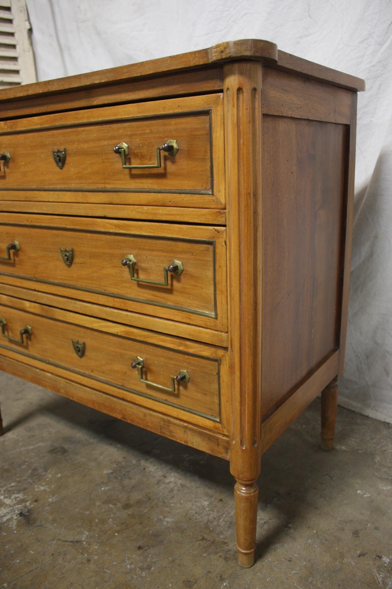 Brass French 19th Century Louis XVI Commode