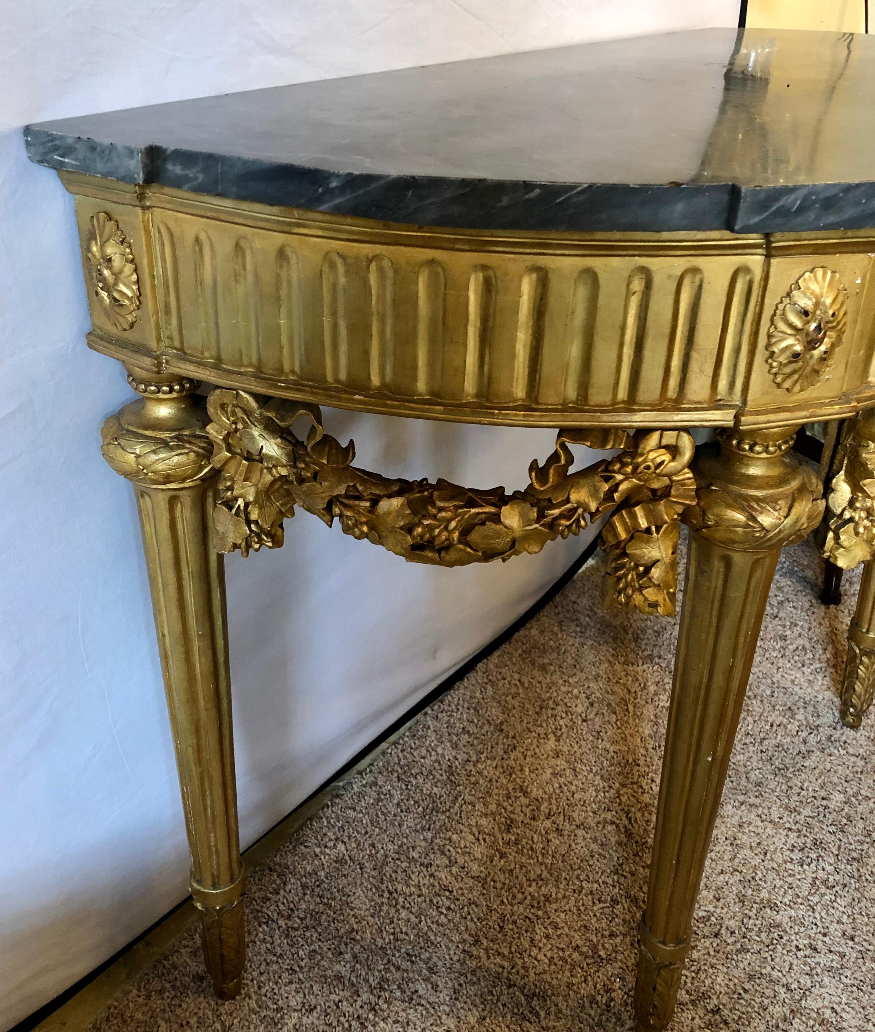 French 19th Century Louis XVI Console with Marble Top 13