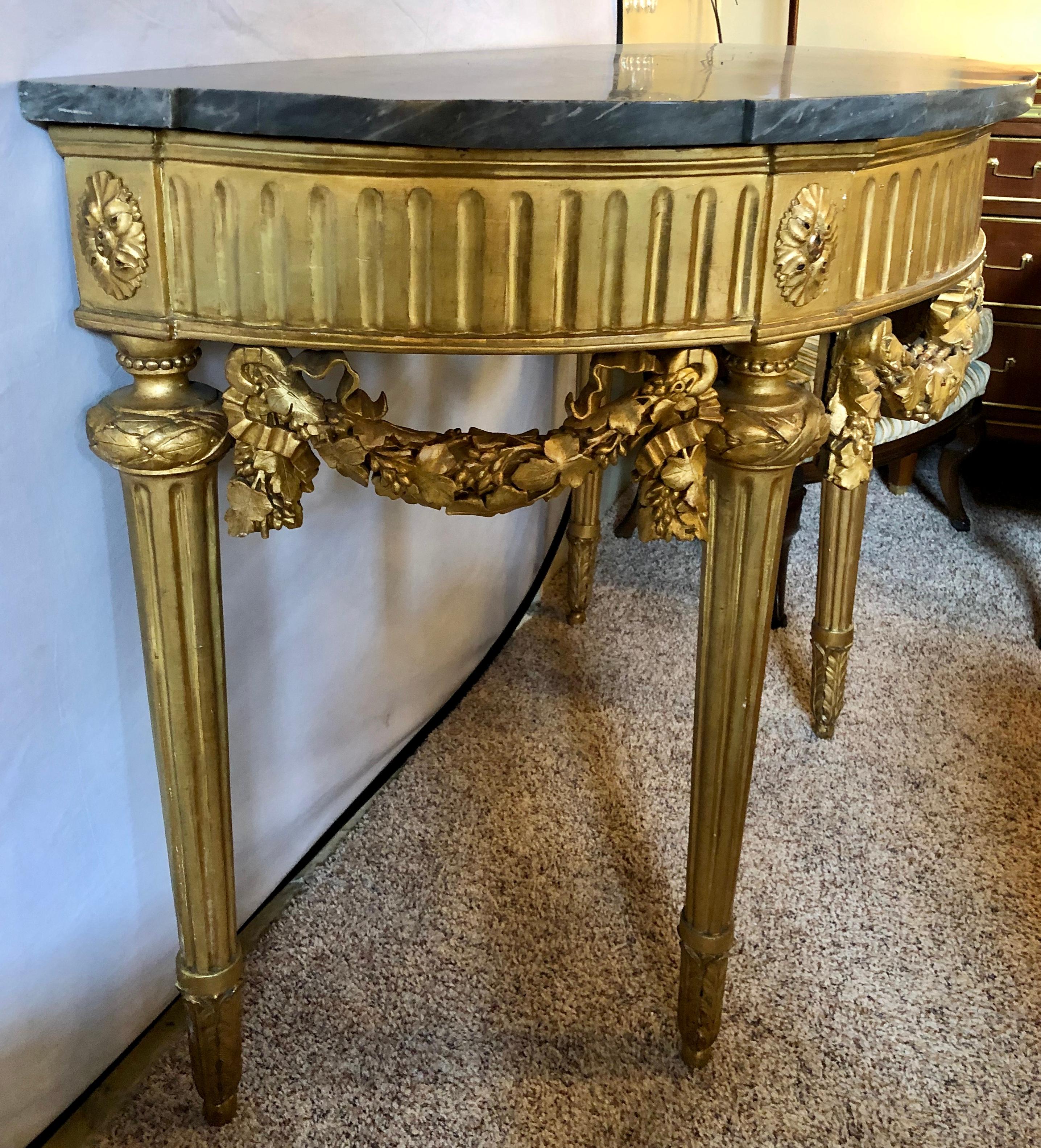 French 19th Century Louis XVI Console with Marble Top 14