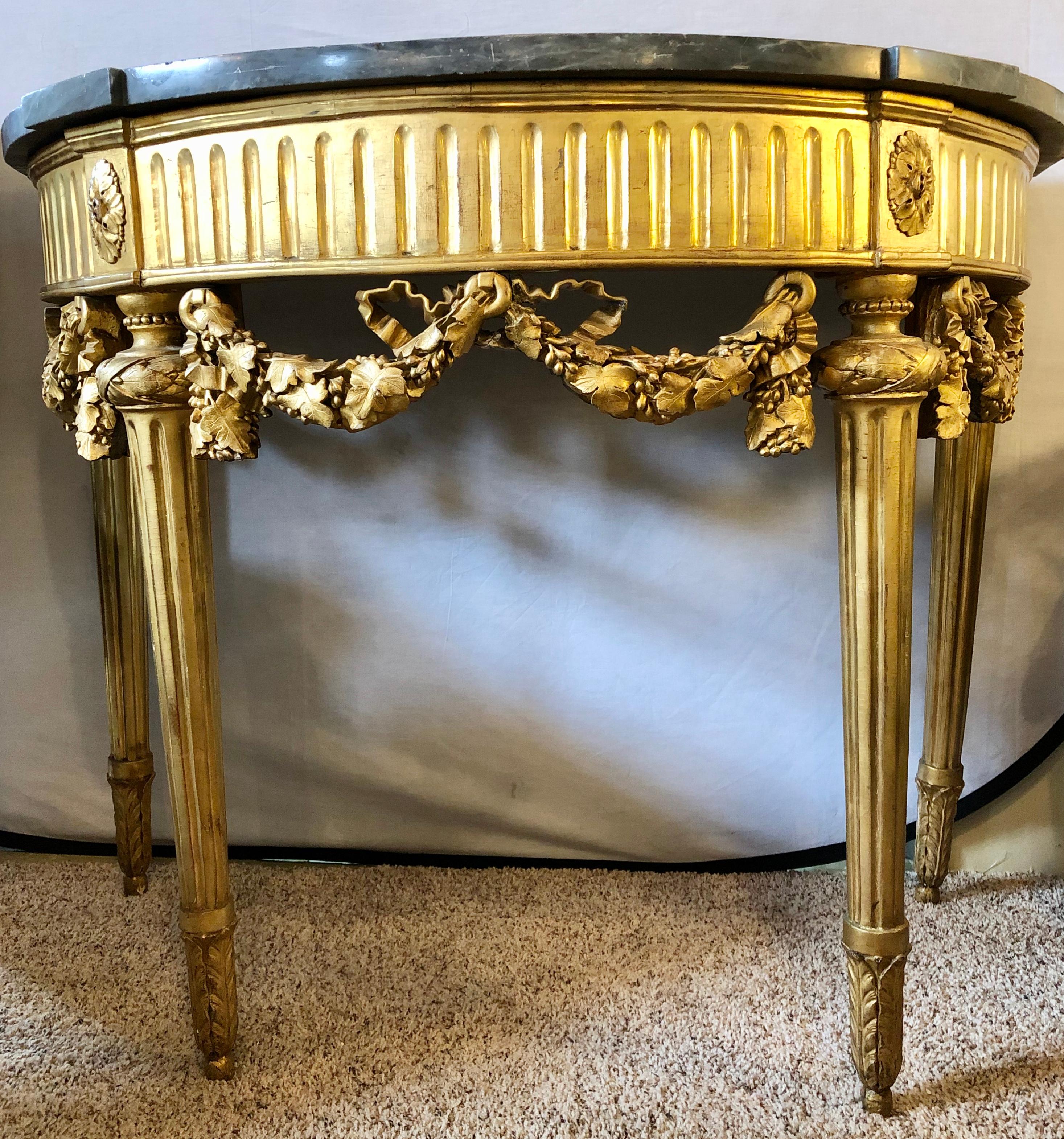 French 19th Century Louis XVI Console with Marble Top 1