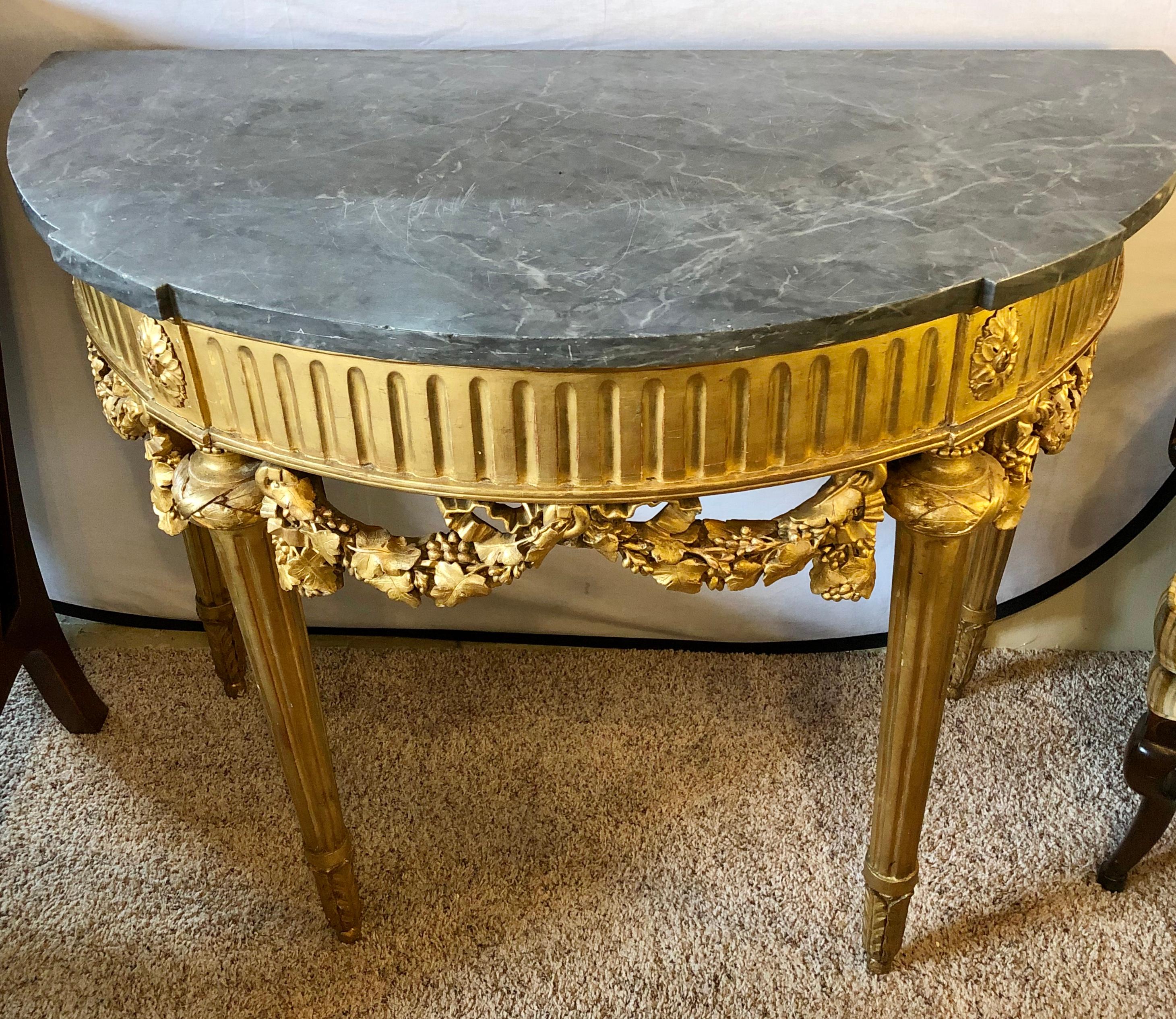 French 19th Century Louis XVI Console with Marble Top 3