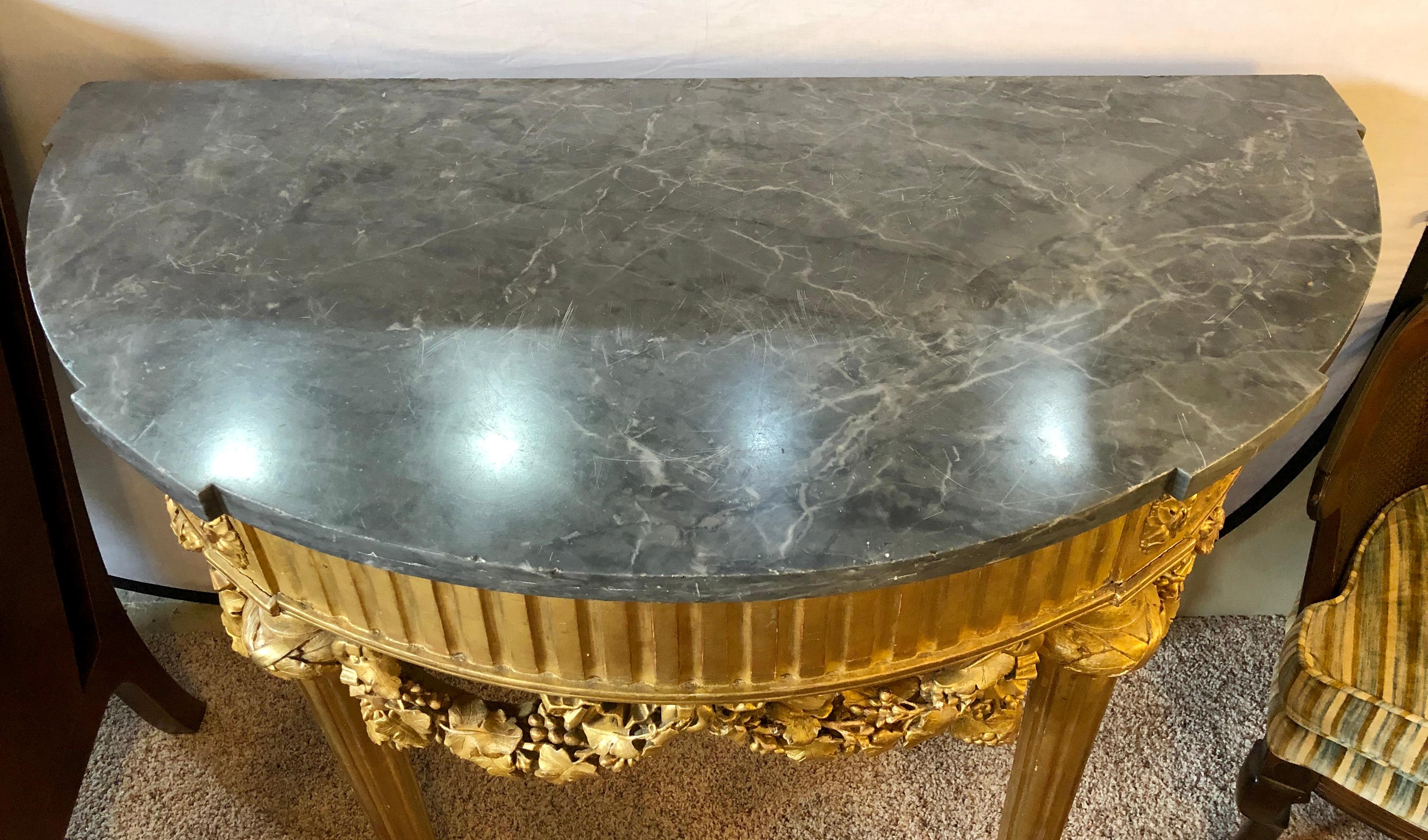 French 19th Century Louis XVI Console with Marble Top 4
