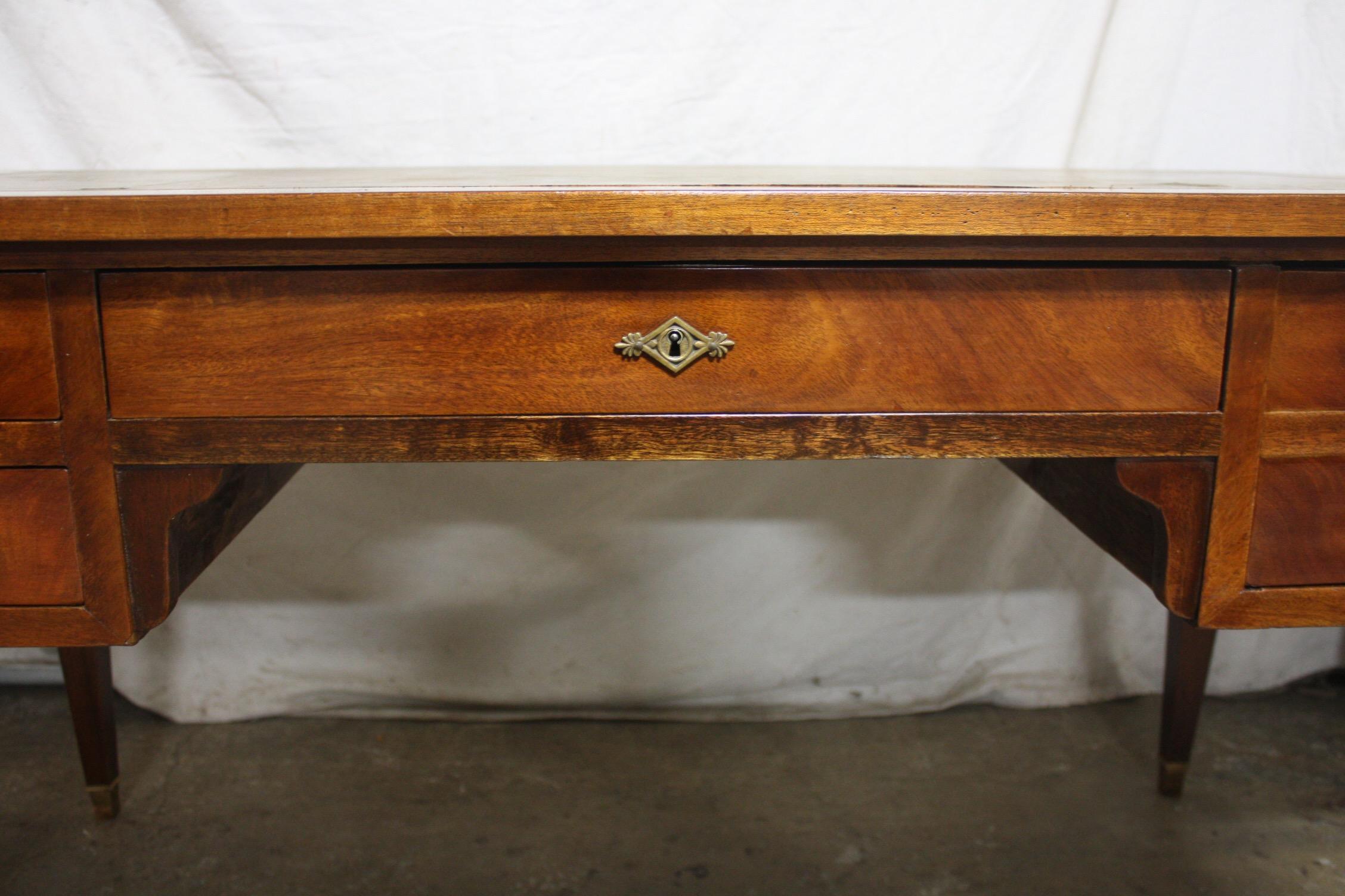 Marquetry French 19th Century Louis XVI Desk