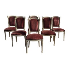 French 19th Century Louis XVI Dining Chairs - Set of 6