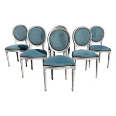 French 19th Century Louis XVI Dining Chairs - Set of 6