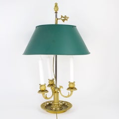 French 19th Century Louis XVI Gilt Bronze Bouillotte Lamp