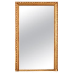 French 19th Century Louis XVI Gilt Mantel Mirror