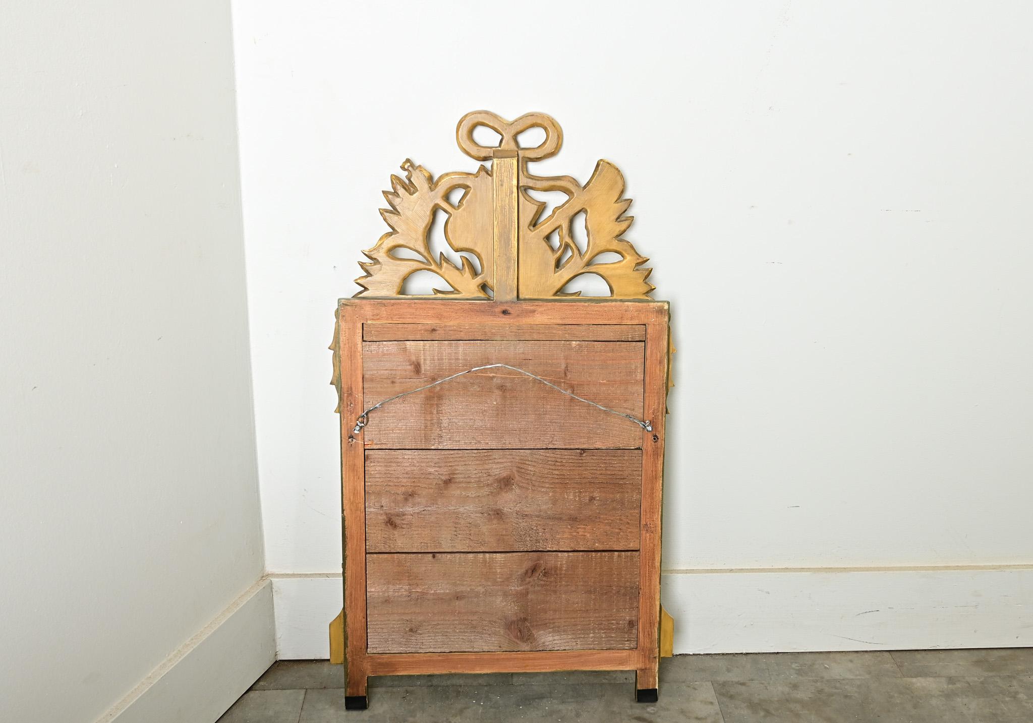 French 19th Century Louis XVI Gilt & Painted Trumeau For Sale 3