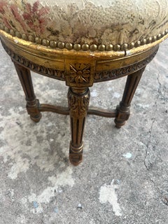 French 19th Century Louis XVI Giltwood Sitting Stool