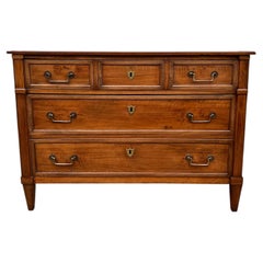 French 19th Century Louis XVI Mahogany Commode / Chest of Drawers