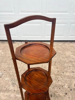 French 19th Century Louis XVI Mahogany Etagere Display Side Table