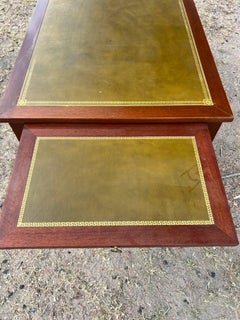 French 19th Century Louis XVI Mahogany Leather Top Writing Desk