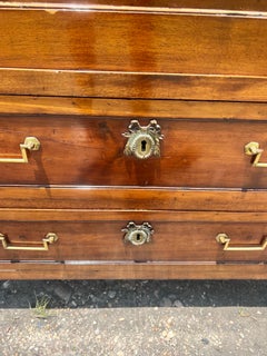 French 19th Century Louis XVI Mahogany Marble Top Secretaire